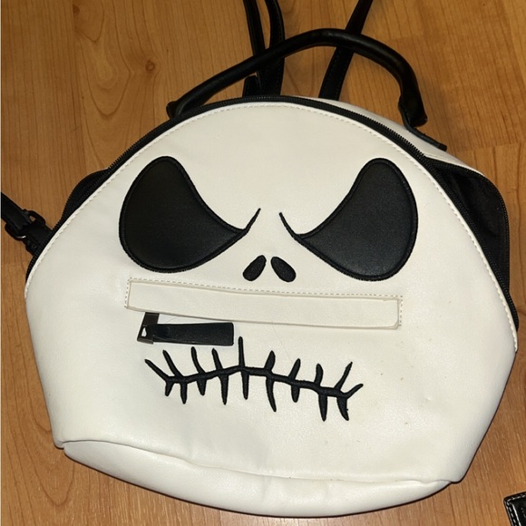 White and Black Jack Skellington Backpack - Picture 1 of 2